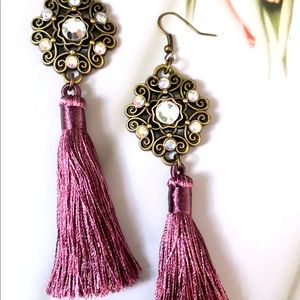 Juliette Tassel Earrings. Custom Handmade Accessories. New.